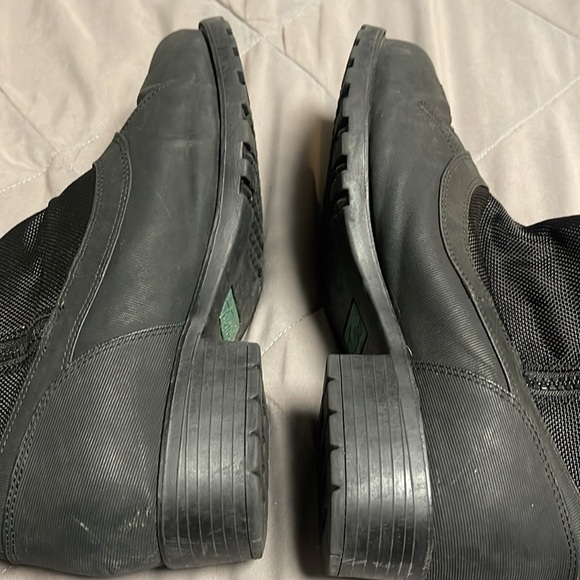 Trotters Side Zip Black Faux Fur Trim Bowen Winter Rain Boot Size 8 - Picture 7 of 10